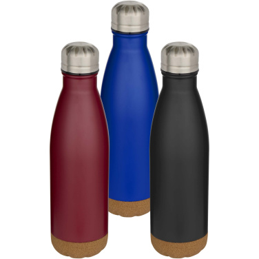 Logotrade corporate gift picture of: Cove 500 ml double wall vacuum insulated stainless steel water bottle with cork details