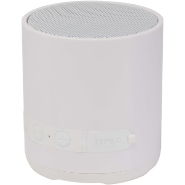 Logo trade promotional merchandise picture of: Hunor 3W recycled plastic wireless speaker