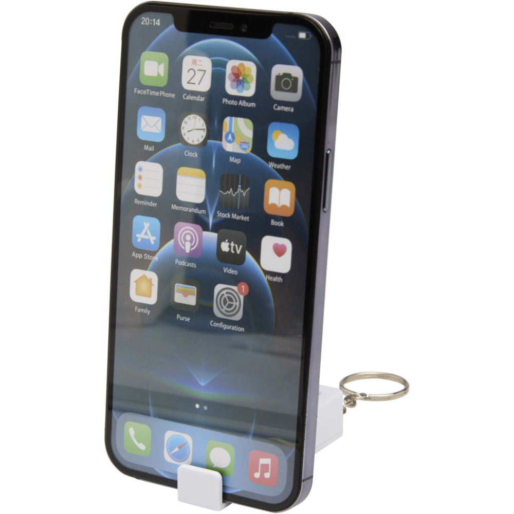 Logo trade promotional products picture of: Aggia recycled plastic phone stand with fidget toy