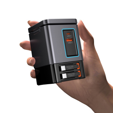 Logo trade promotional items picture of: Urban Vitamin Sacramento 105W GAN charger+retractable cables