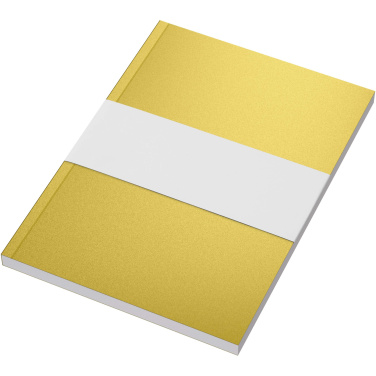 Logo trade promotional items picture of: Novella Austen A5 metallic soft cover notebook - 100 sheets