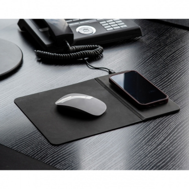 Logo trade promotional giveaways picture of: Mousepad with Wireless Charging ROTHERHAM