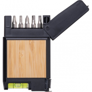 Logo trade promotional giveaways picture of: 3-Meter Tape Measure with Level HALIFAX