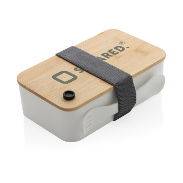 Logo trade business gifts image of: RCS RPP lunchbox with bamboo lid