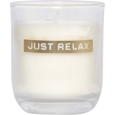 Logo trade promotional products picture of: Wellmark Discovery 250 ml hand soap dispenser and 150 g scented candle set