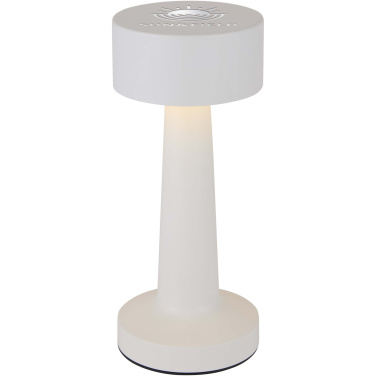 Logotrade promotional merchandise image of: Aludra rechargeable dimmable table lamp with 3 light modes