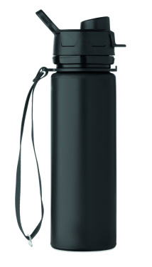 Logo trade promotional gifts picture of: Foldable silicone sports bottle