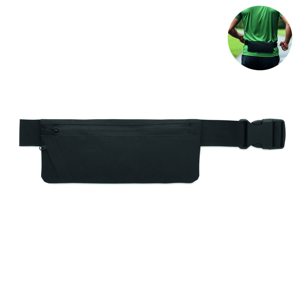 Logotrade corporate gifts photo of: Sports waist bag 600D RPET