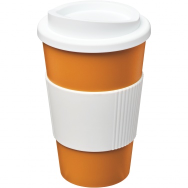 Logo trade ärikingituse pilt: Americano® 350 ml silikoonist võruga kohvitops