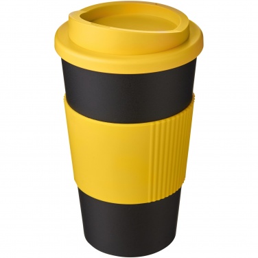 Logo trade meened foto: Americano® 350 ml silikoonist võruga kohvitops