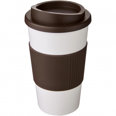 Logo trade ärikingituse pilt: Americano® 350 ml silikoonist võruga kohvitops