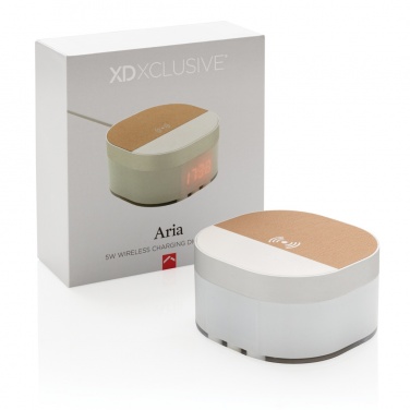 Logo trade reklaamkingid foto: Aria 5W juhtmevaba laadimisega digitaalkell