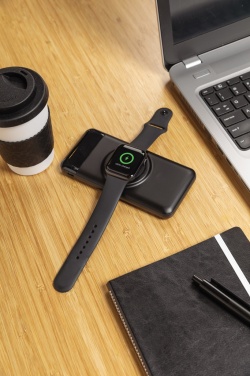 Logotrade firmakingid pilt: 10 000 mah juhtmevaba akupank koos kellalaadijaga