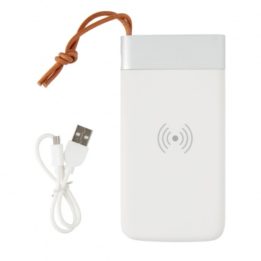 Logotrade reklaamkingi foto: Aria 8000 mAh 5W juhtmevaba laadimise akupank