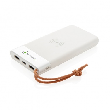 Logotrade reklaamkingituse foto: Aria 8000 mAh 5W juhtmevaba laadimise akupank