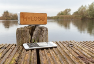 Logotrade reklaamkingi foto: Nevada Bamboo 3W juhtmevaba kõlar