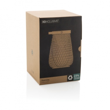 Logotrade meene foto: Aurora RCS taaskasutatud plastikust USB taaslaetav laualamp