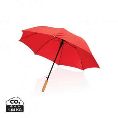 Logotrade firmakingituse foto: 23" Impact AWARE™ RPET 190T automaatselt avatav bambusest vihmavari