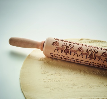 Logo trade firmakingituse pilt: Jõulutaigna puidust rullimine