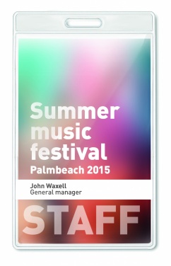 Logotrade reklaamtoote foto: Läbipaistev märk 7,5cmx12,5cm