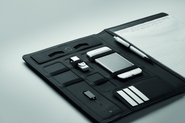 Logo trade ärikingitused foto: A4 mapp koos juhtmevaba laadijaga 5W