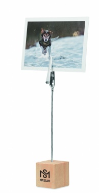 Logo trade reklaamkingituse pilt: Männipuidust klambrihoidja