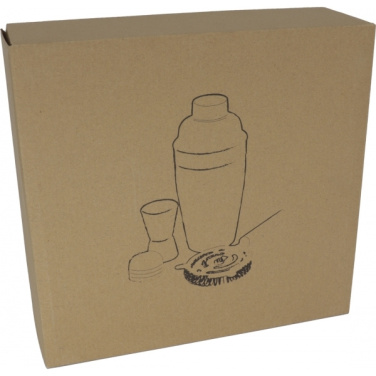 Logo trade firmakingitused foto: Metallist kokteilikomplekt, 3-osaline MESSINA