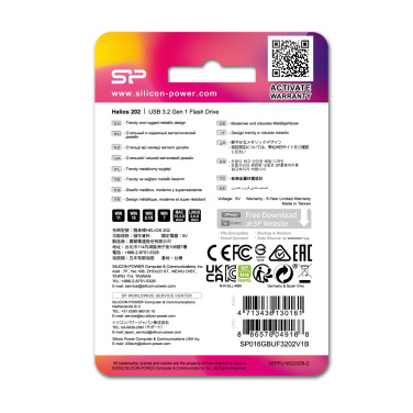 Logotrade meened pilt: Mälupulk Silicon Power HELIOS 202, 3.2 Gen 1, 16 GB