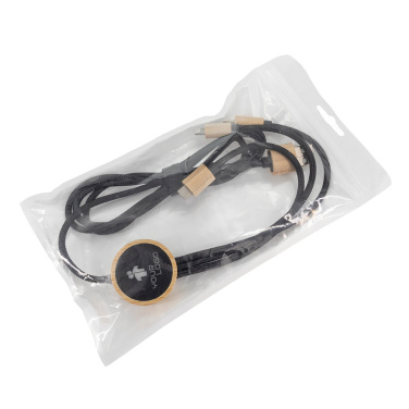 Logotrade ärikingitused pilt: Kolm-ühes kaabel valgustatud logoga puidust korpuses, LH-ZMU06