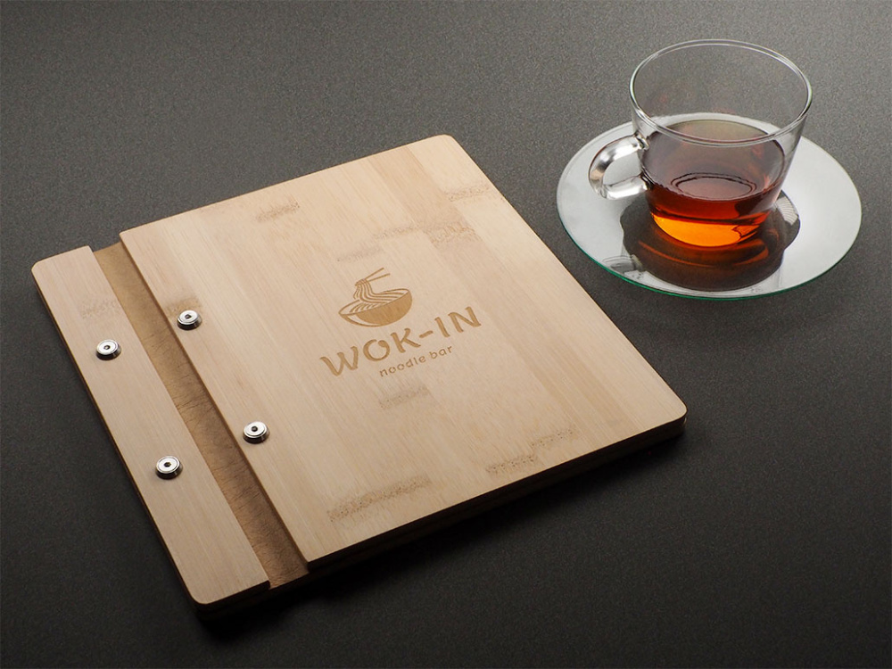 Logotrade firmakingitused pilt: Puidust menüü kaaned 1905292