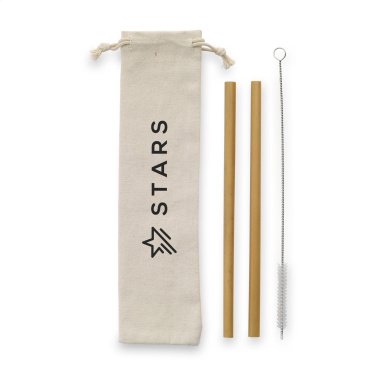 Logotrade ärikingitused pilt: ECO Bamboe Straw Komplekt bambusest kõrred