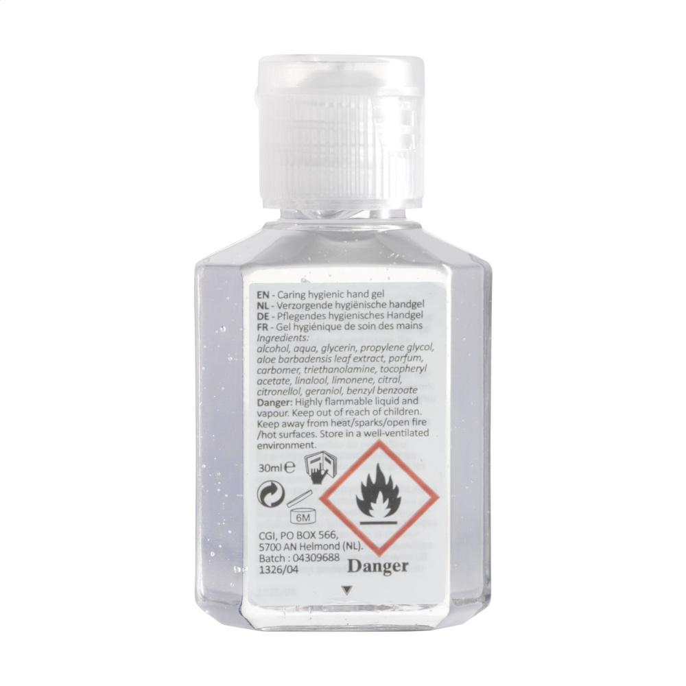 Logo trade firmakingid foto: Desinfitseeriv kätegeel Caring Hygienic 30 ml