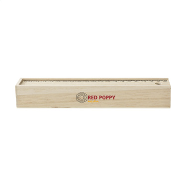 Logo trade ärikingid foto: LiniBox värvipliiatsid puidust karbis