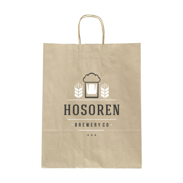 Logo trade meened foto: Leaf It Bag taaskasutatud murupaber (90 g/m²) M