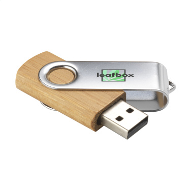 Logo trade meened foto: USB Twist Bamboo laost 8 GB