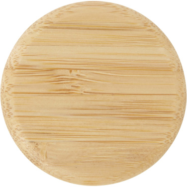 Logo trade firmakingi pilt: Porto 500 ml klaasist veepudel bambusest korgiga