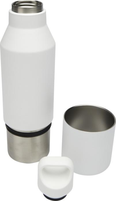 Logotrade reklaamkingitused pilt: Odessy 600 ml taaskasutatud roostevabast terasest pudel tassiga