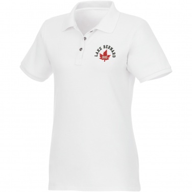 Logotrade mainoslahja tuotekuva: Beryl short sleeve women's organic recycled polo