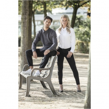 Logo trade mainoslahja kuva: Bigelow-pikeepaita, pitkähihainen, miesten