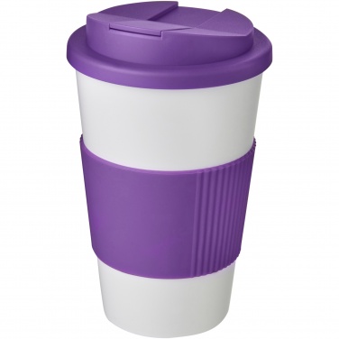 Logotrade liikelahjat kuva: Americano® 350 ml muki, läikyttämätön kansi, grippi