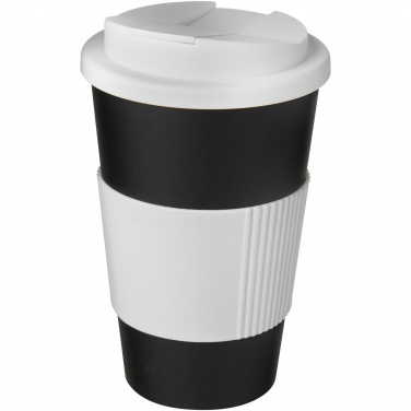Logotrade mainoslahjat kuva: Americano® 350 ml muki, läikyttämätön kansi, grippi