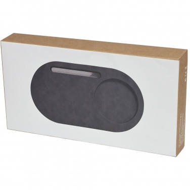 Logo trade liikelahjat tuotekuva: Klip-työpöydänjärjestäjä, 5 W, langattomasti lataava