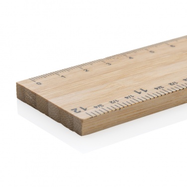 Logo trade mainostuotet tuotekuva: Timberson ekstrapaksu 30cm kaksipuolinen bambuviivain