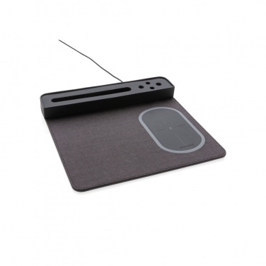 Logotrade liikelahja tuotekuva: Air-hiirimatto, jossa 5 W:n langaton lataus ja USB