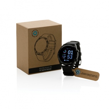 Logo trade mainostuotet tuotekuva: RCS Fit Watch kierrätetystä TPU:stä pyöreä