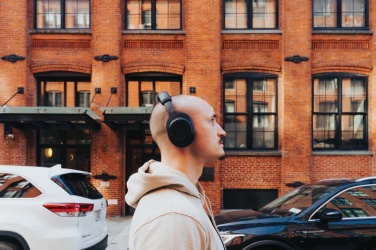 Logo trade mainostuotet tuotekuva: Irvine RCS kierrätetyt ja korjattavat langattomat kuulokkeet