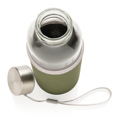 Logotrade mainoslahja ja liikelahja kuva: Lasipullo neopreenivyötteellä