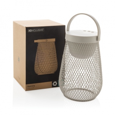 Logotrade liikelahjat mainoslahjat tuotekuva: Aurora USB-ladattava pöytävalaisin RCS kierrätysmuovista