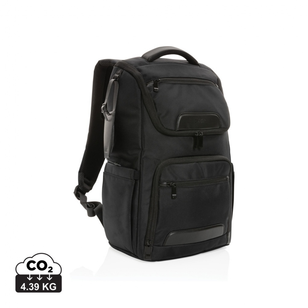Logotrade liikelahja tuotekuva: Swiss Peak AWARE™ RPET Voyager 15.6" reppu kannettavalle