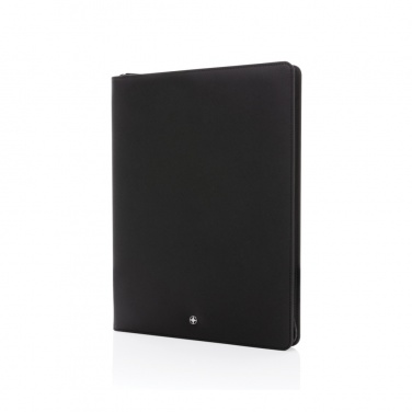 Logotrade mainoslahja tuotekuva: Swiss Peak Heritage RCS rPU A4 portfolio vetoketjulla